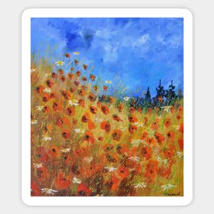 Red poppies Sticker